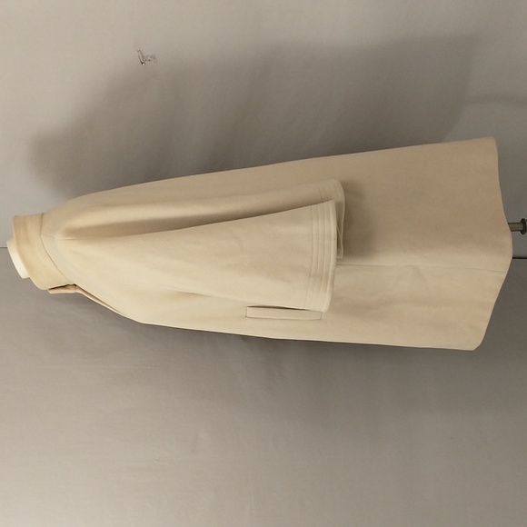 Vintage Italian Wing Sleeve Swing Coat Cashmere Blend Tan Lightweight Statement - Picture 2 of 13